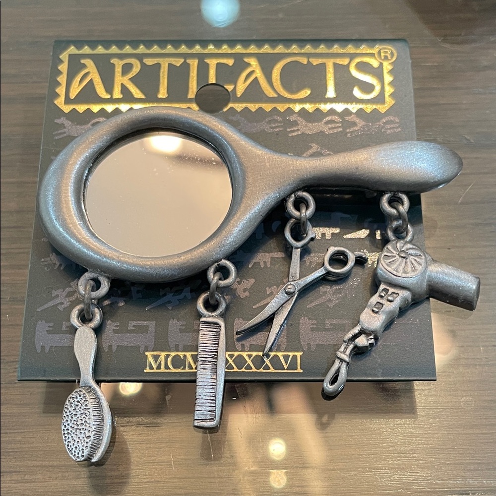 Artifacts Pewter Hair Styling Brooch